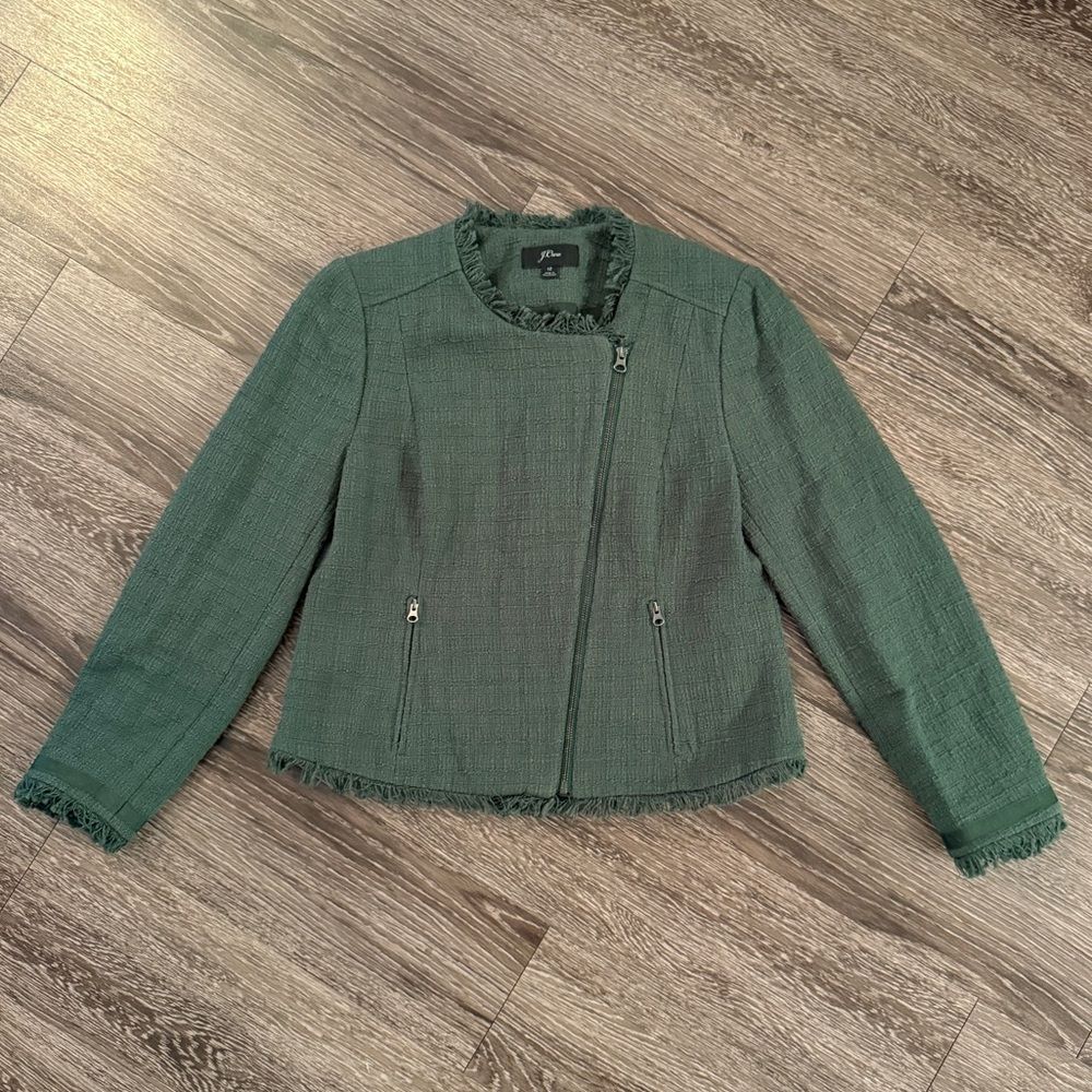 J. Crew Tweed Moto Jacket